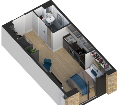 Classic Studio - Floorplan