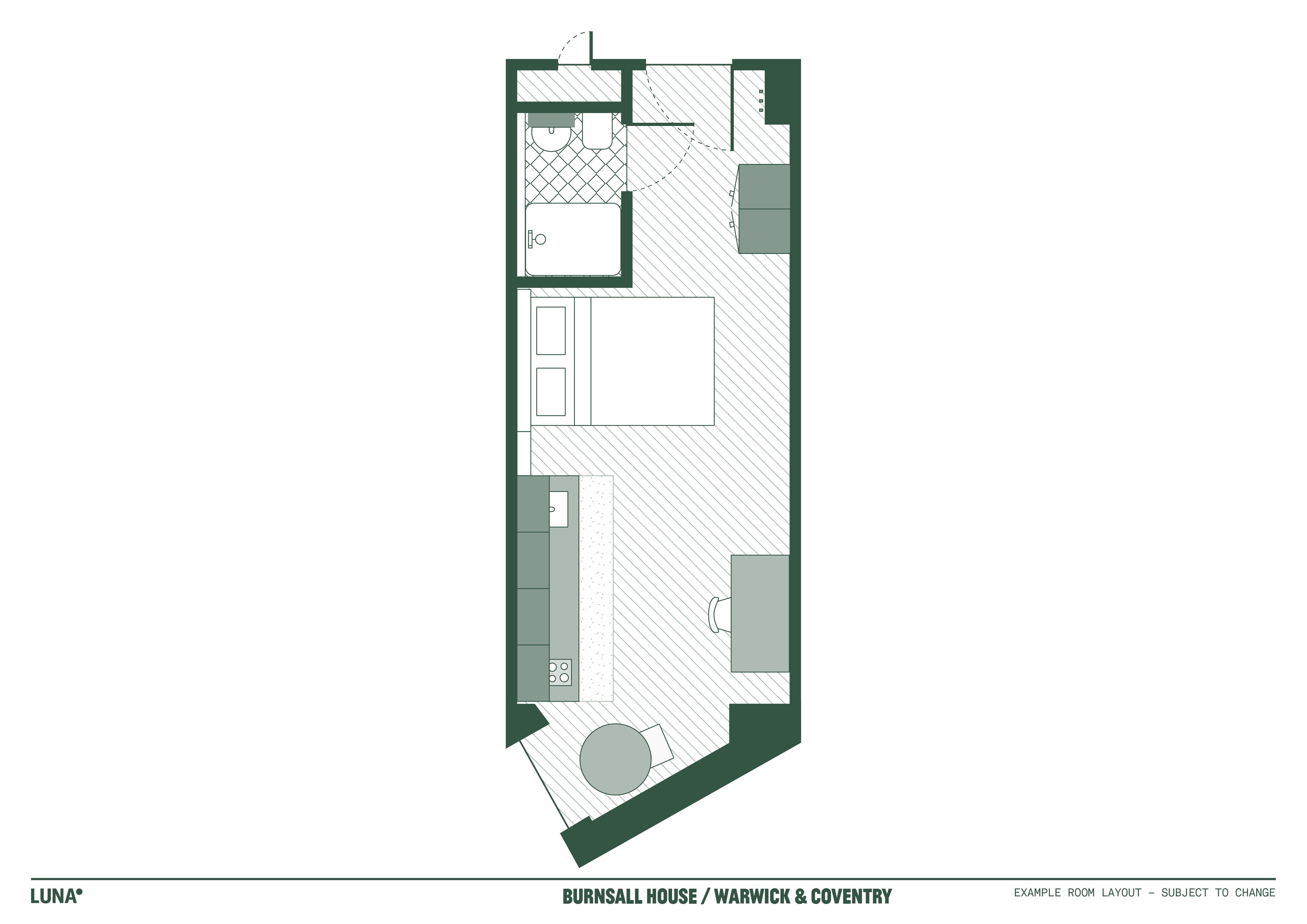 Deluxe Studio - Floorplan