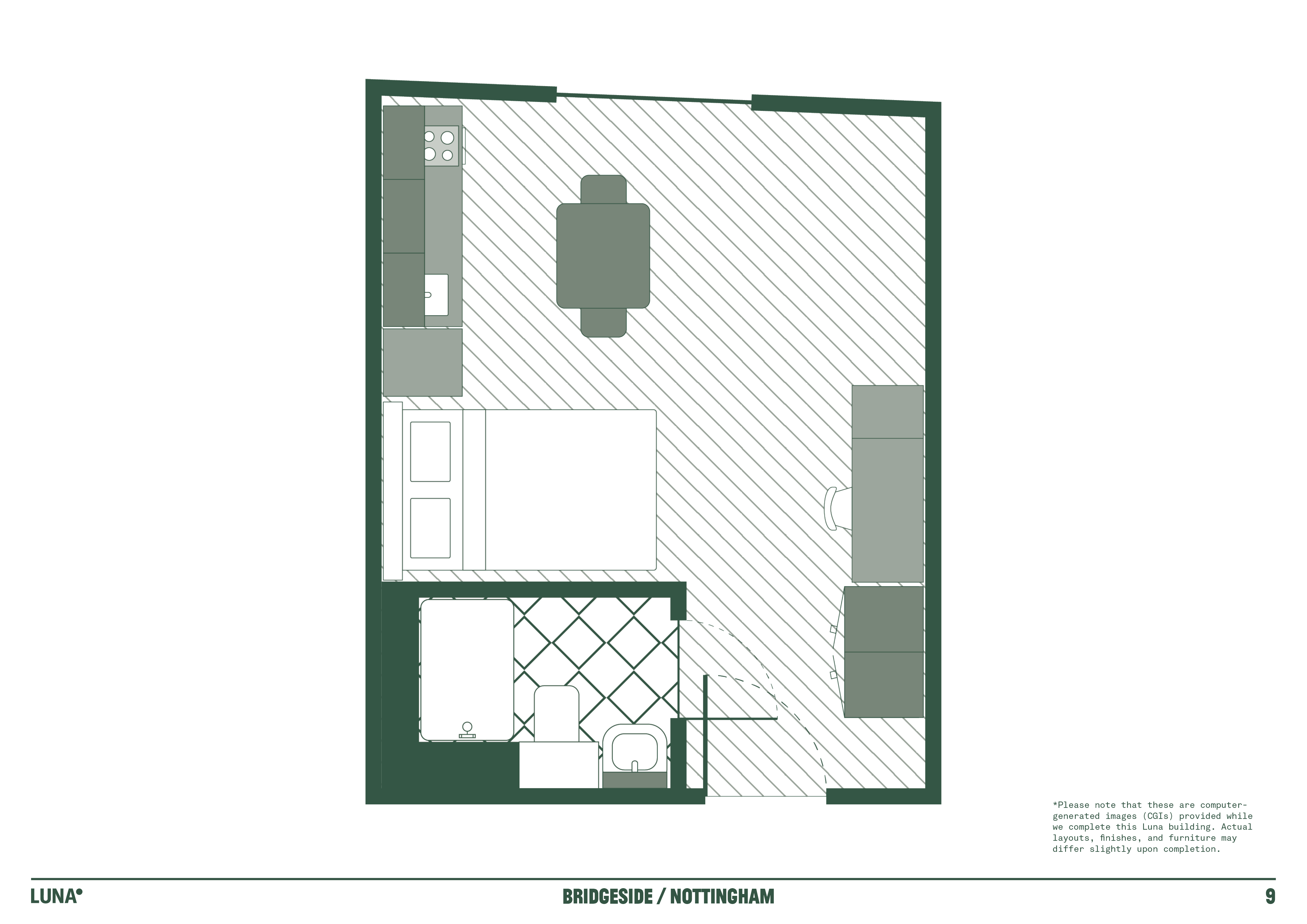 Premium Studio Ground - Floorplan