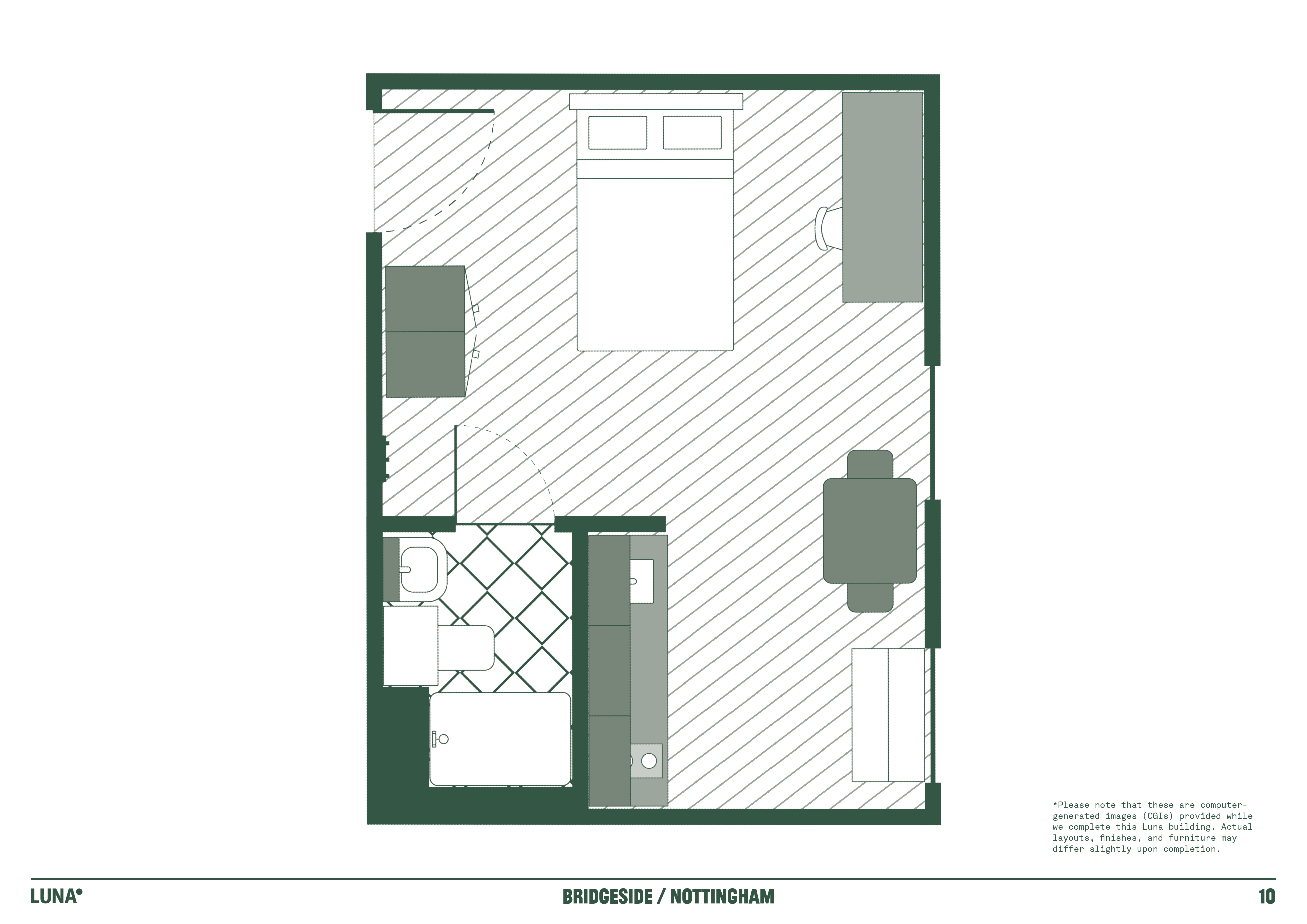 Premium Plus Studio - Floorplan