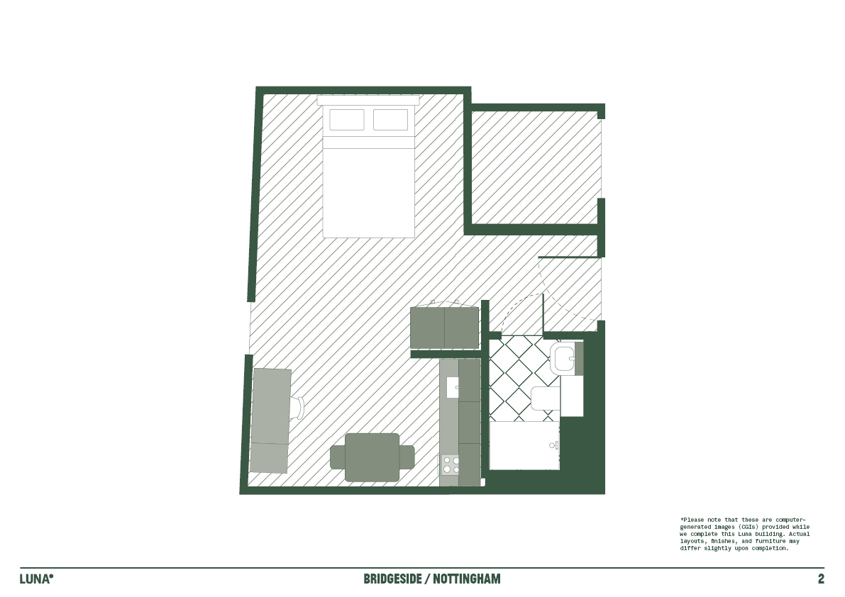 Deluxe Studio - Floorplan