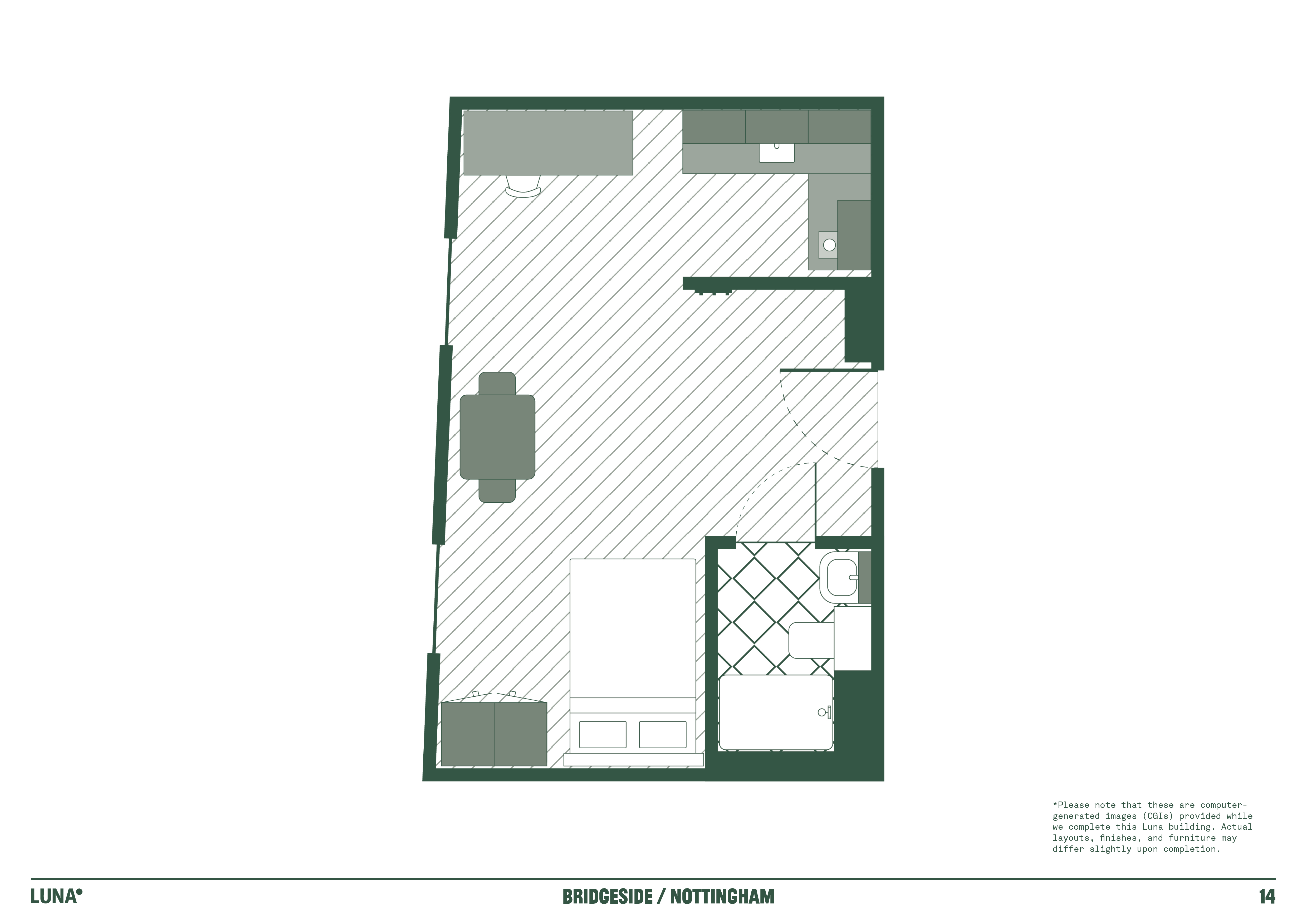 Deluxe Plus Studio - Floorplan