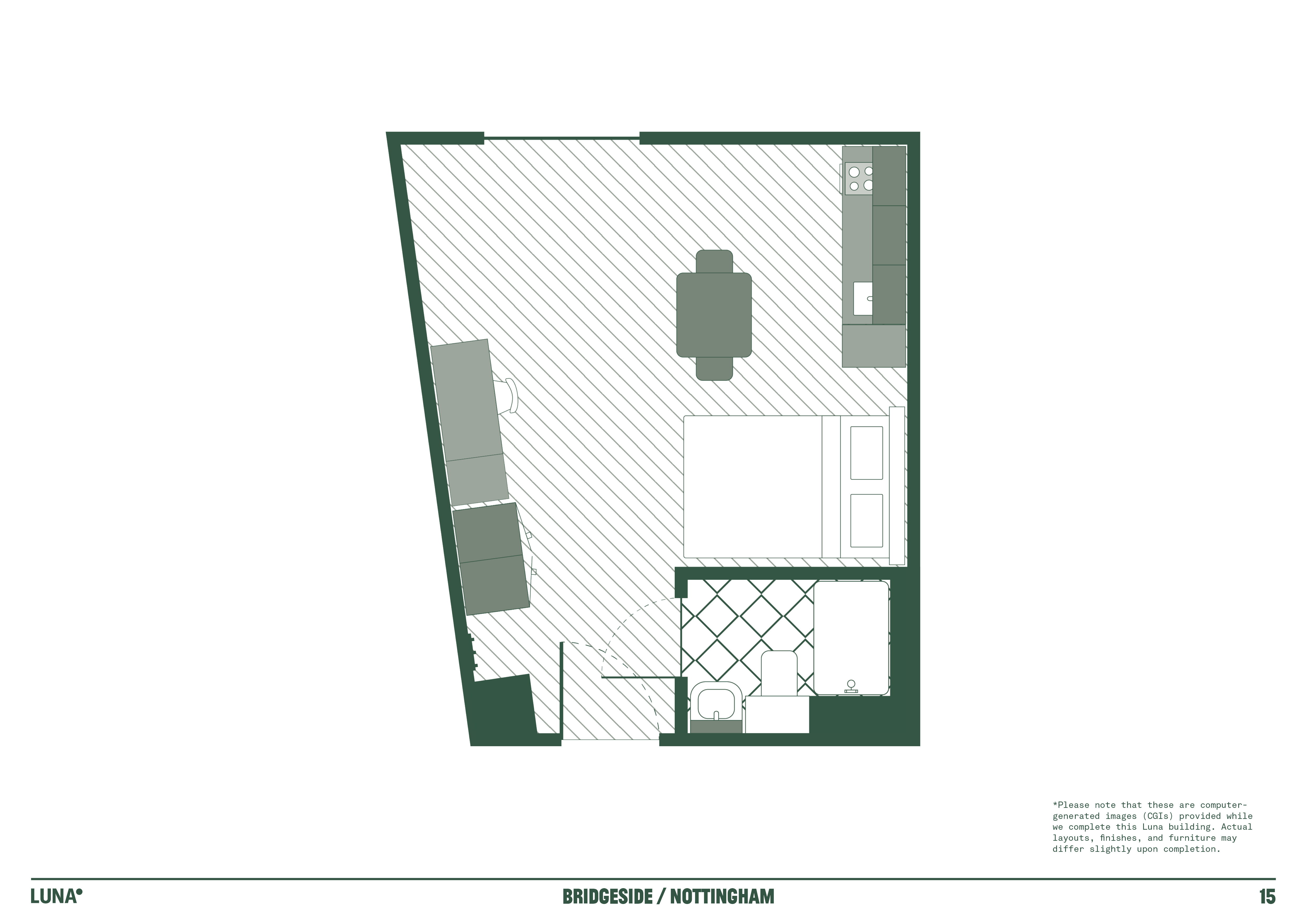 Superior Studio - Floorplan