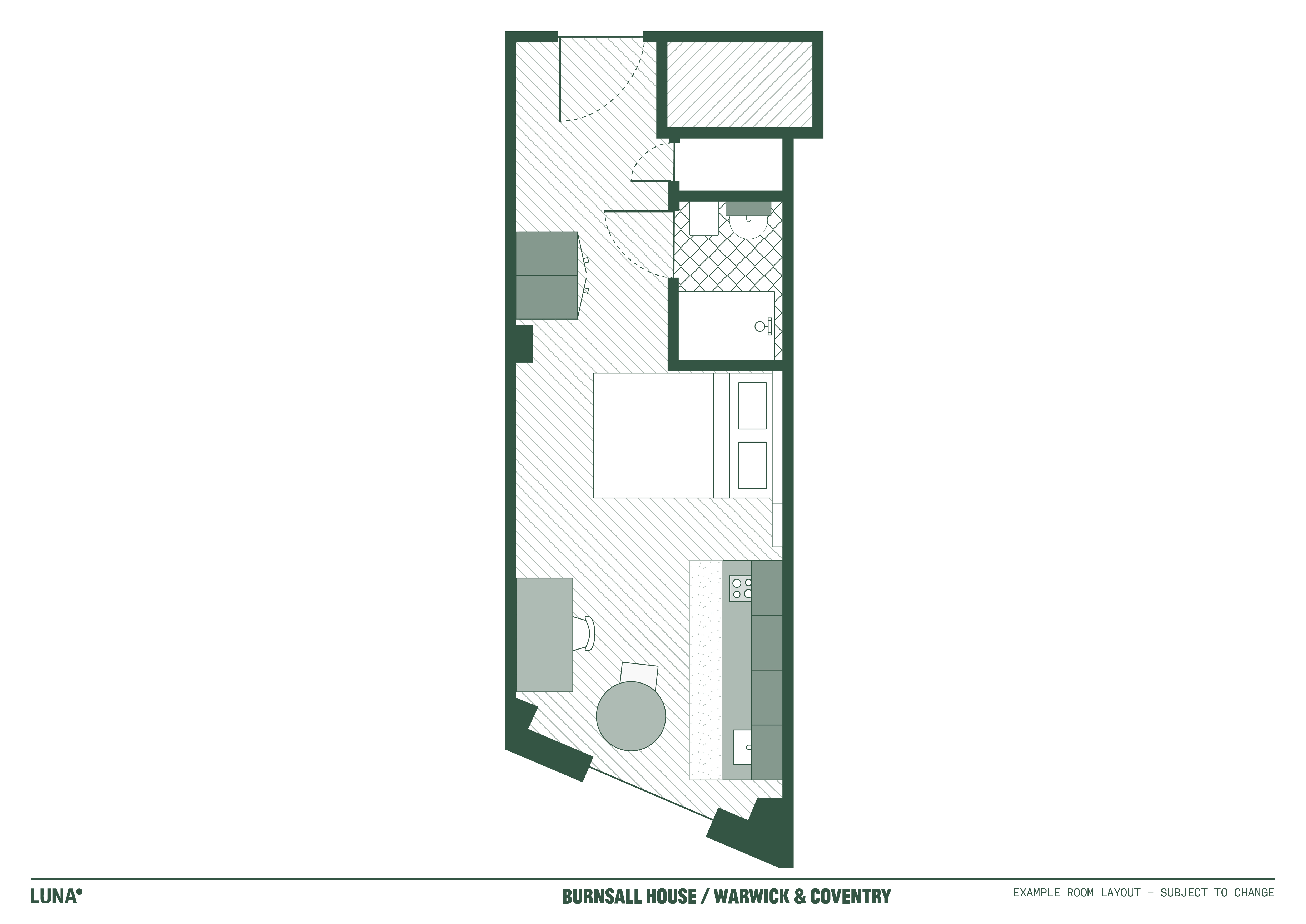 Premium Studio - Floorplan