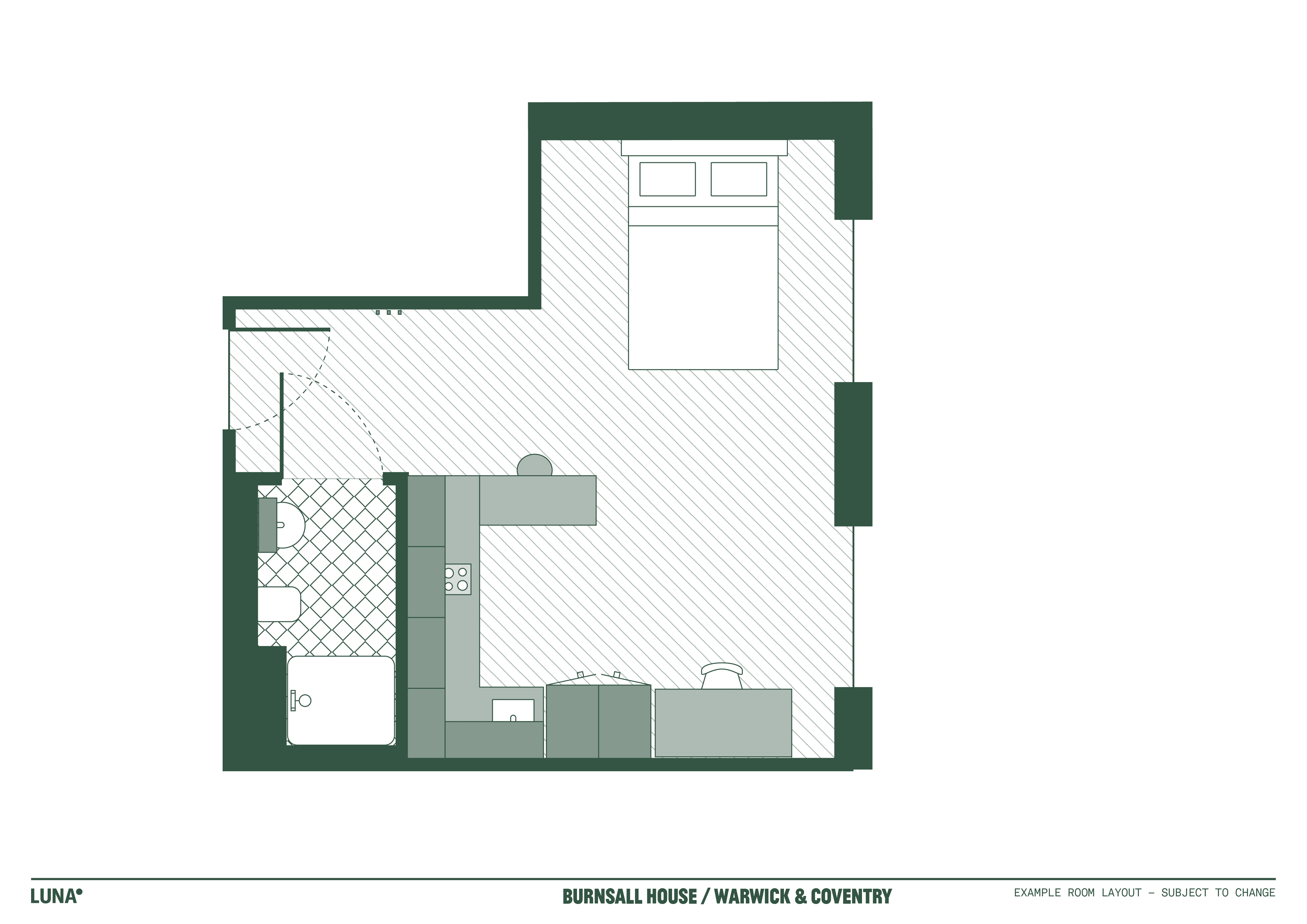 Superior Studio - Floorplan