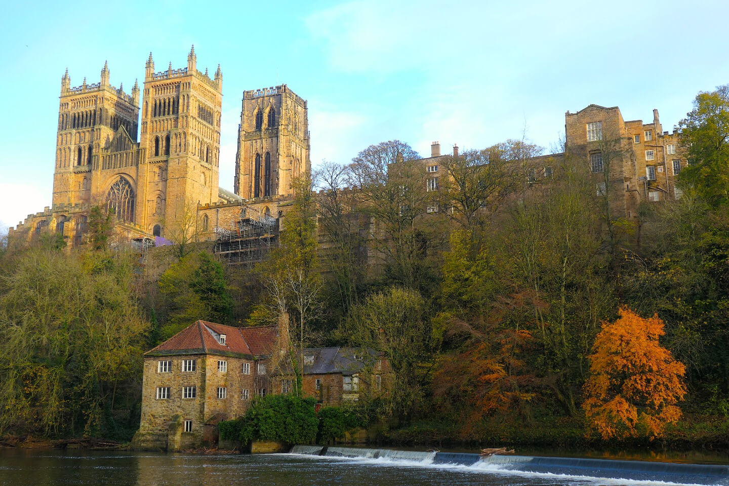 Student Accommodation in Durham City Centre, Durham - view of the cathedral from the east bank of the River Wear