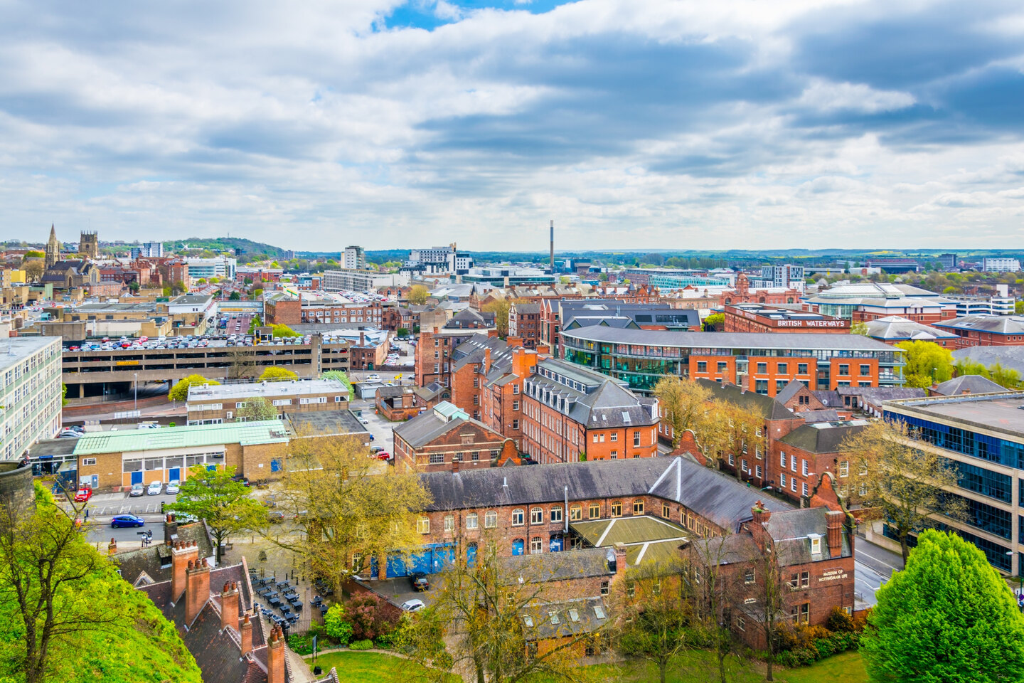 Student Accommodation in Carlton, Nottingham - The Carlton skyline with a view of Nottingham