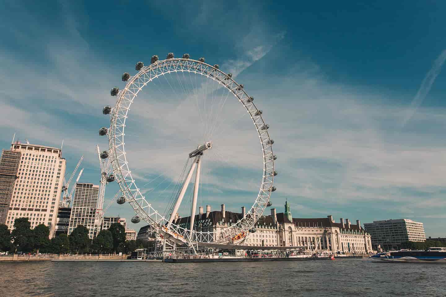 Student Accommodation in London - A view of the London Eye and South Bank from the River Thames