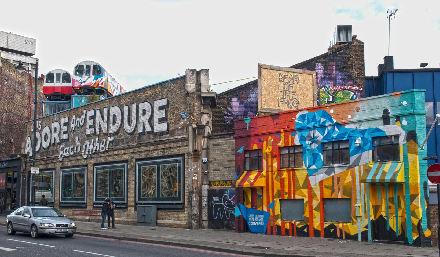 Student Accommodation in Shoreditch, London - street art and graffiti in Shoreditch