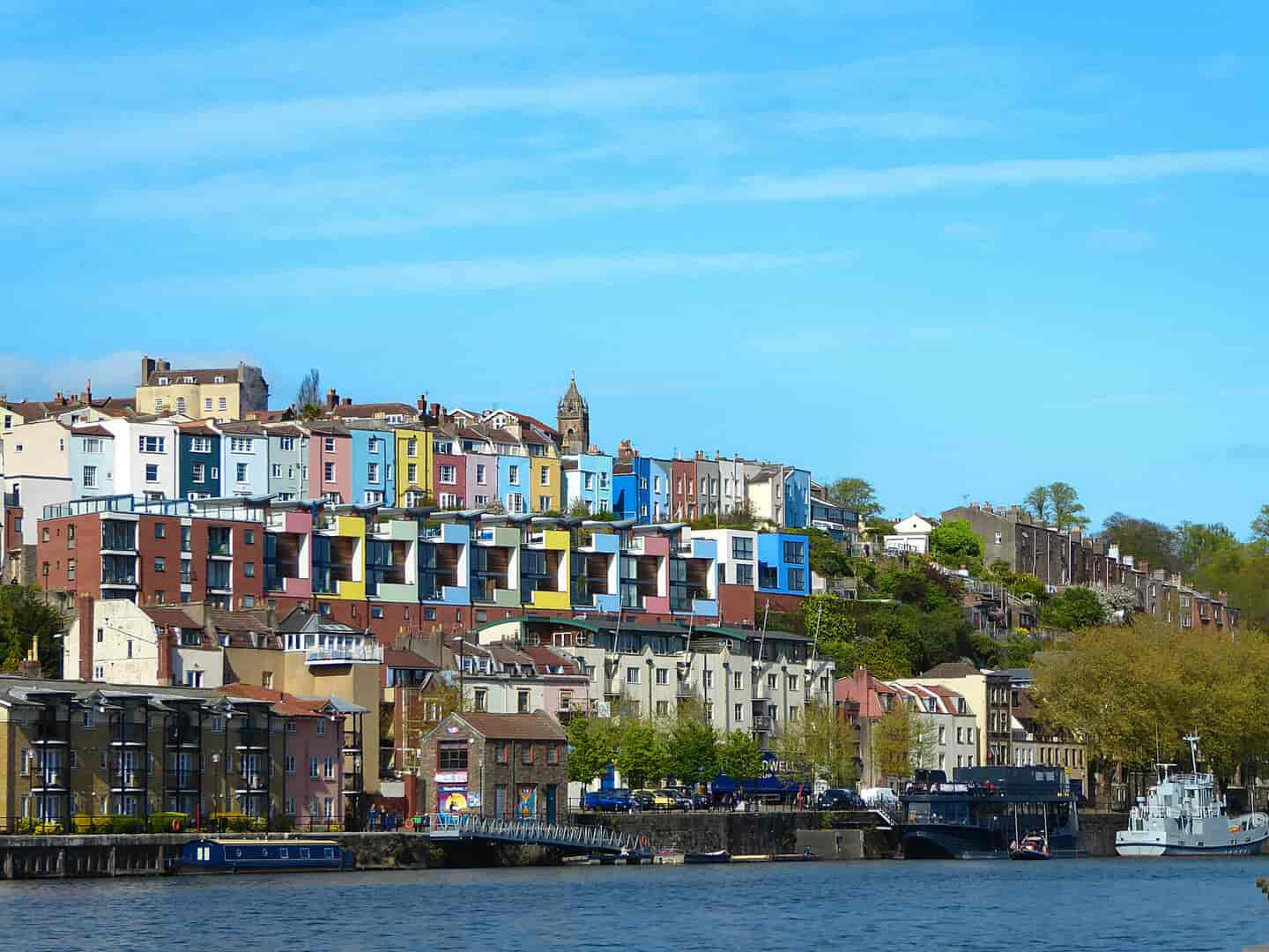 Student Accommodation in Bristol - The Harbourside looking towards Hotwells