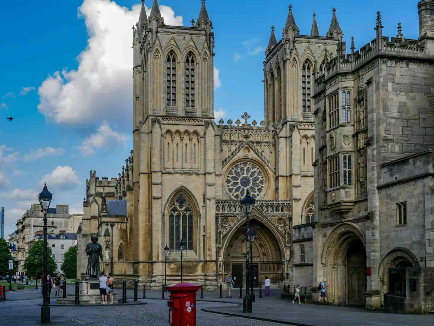 Student Accommodation in Bristol - Bristol Cathedral, College Green on a clear day