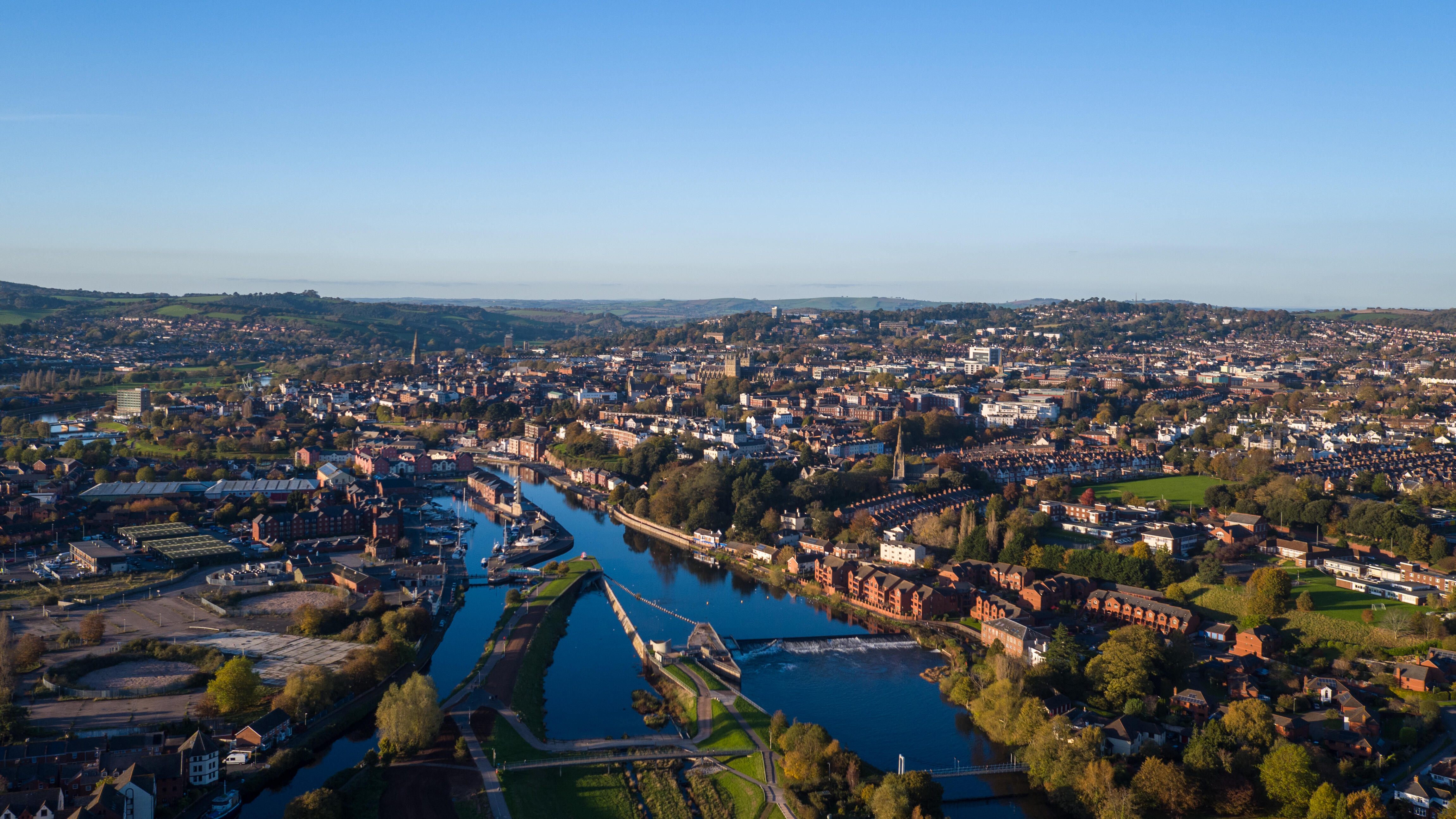 Student Accommodation in Exeter - Aerial view of Exeter