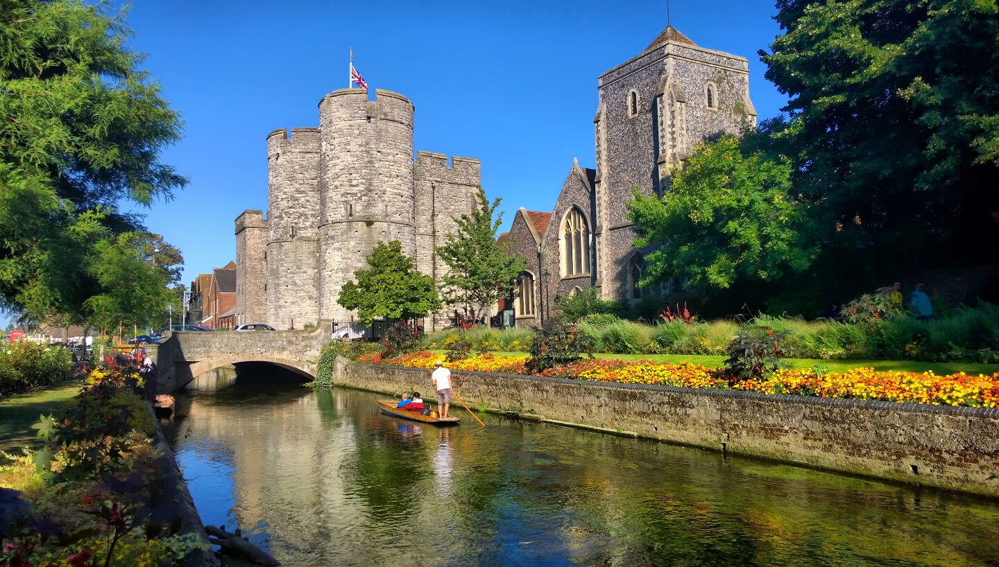 Student Accommodation in St Dunstan's, Canterbury - Westgate Towers and the River Stour