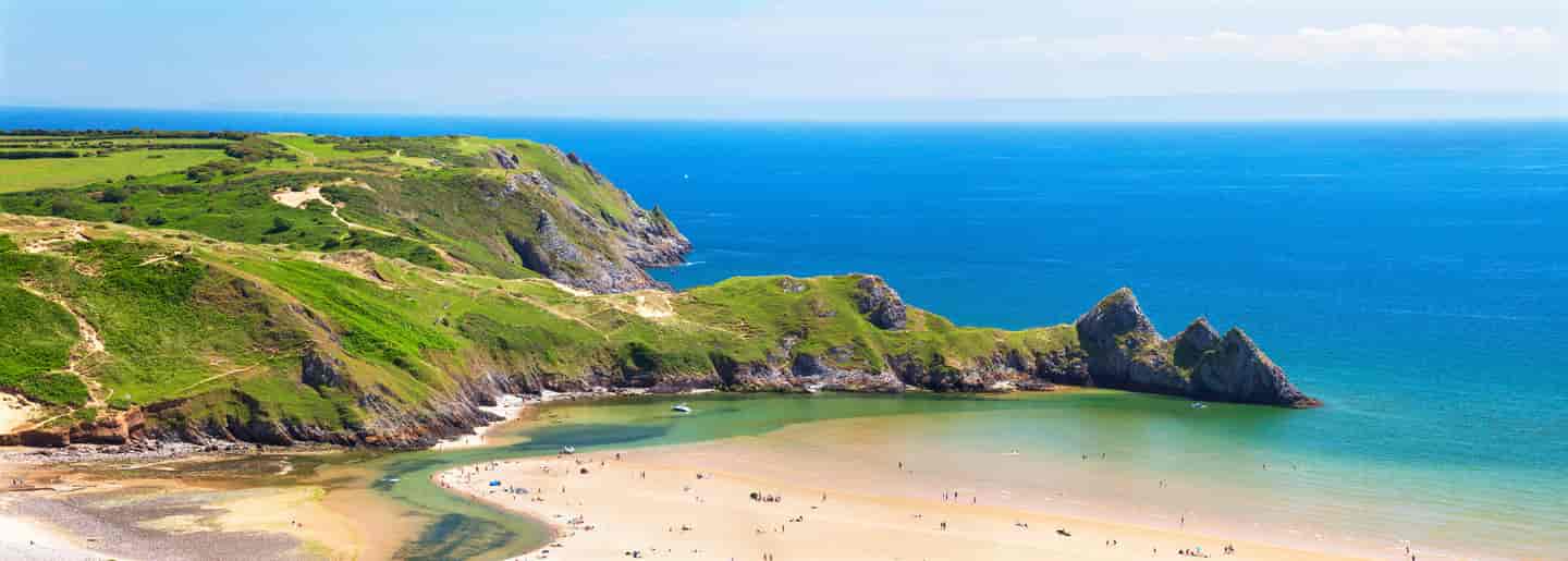 Student Accommodation in Swansea - Three Cliffs Bay at Gower near Swansea