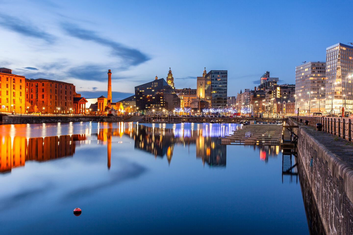 Student Accommodation in Liverpool City Centre - view of Liverpool City Centre over the River Mersey