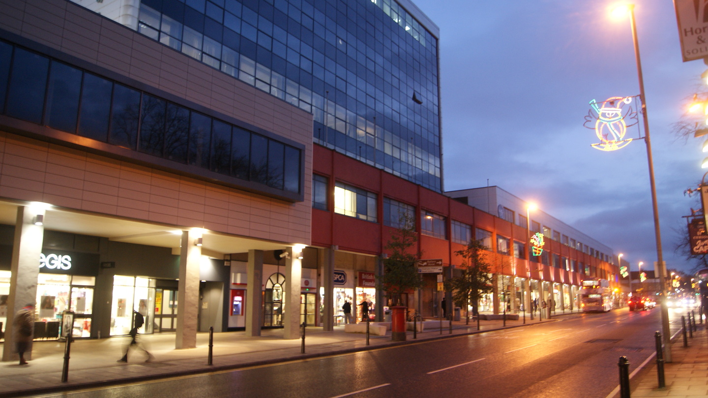 Student Accommodation in Headingley, Leeds - Arndale Centre and Otley Road in Headingley, Leeds at night