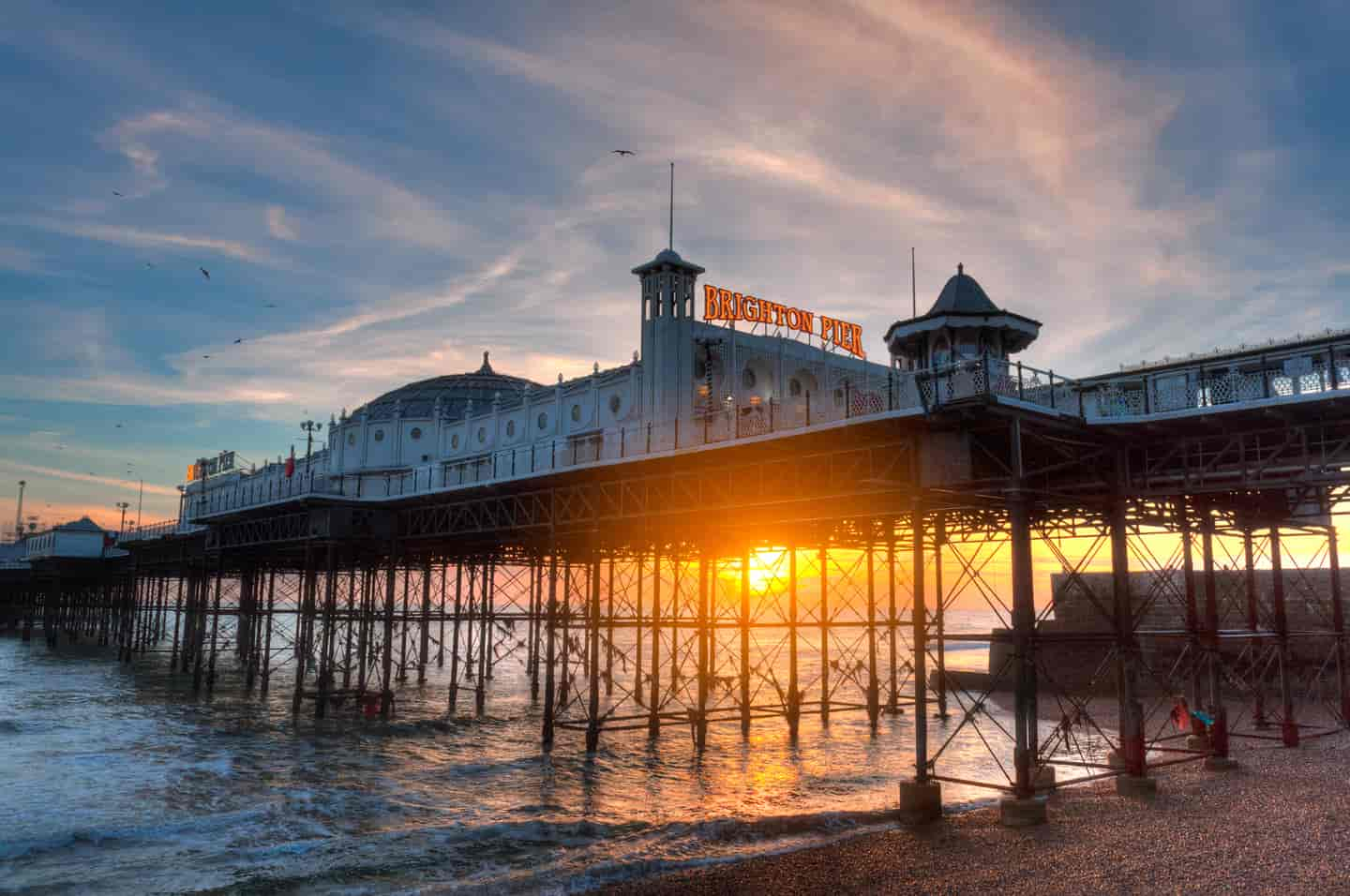 Student Accommodation in Brighton - Brighton Pier at sunset