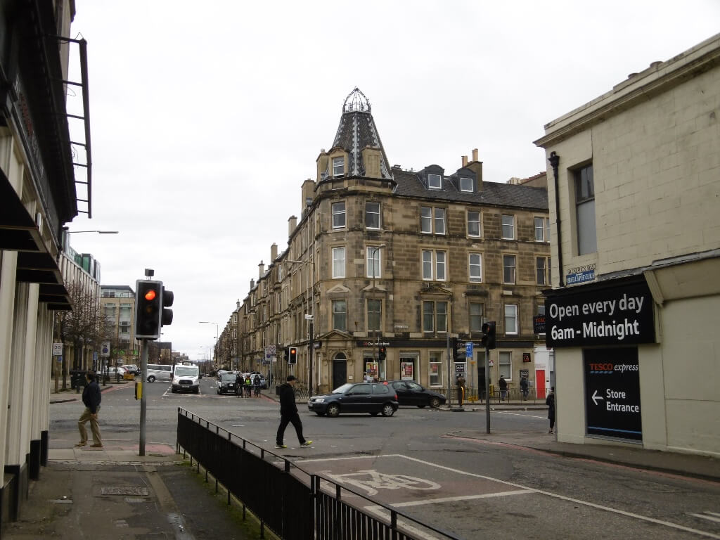 Student Accommodation in Brunswick, Edinburgh - the junction between Brunswick Road and Leith Walk