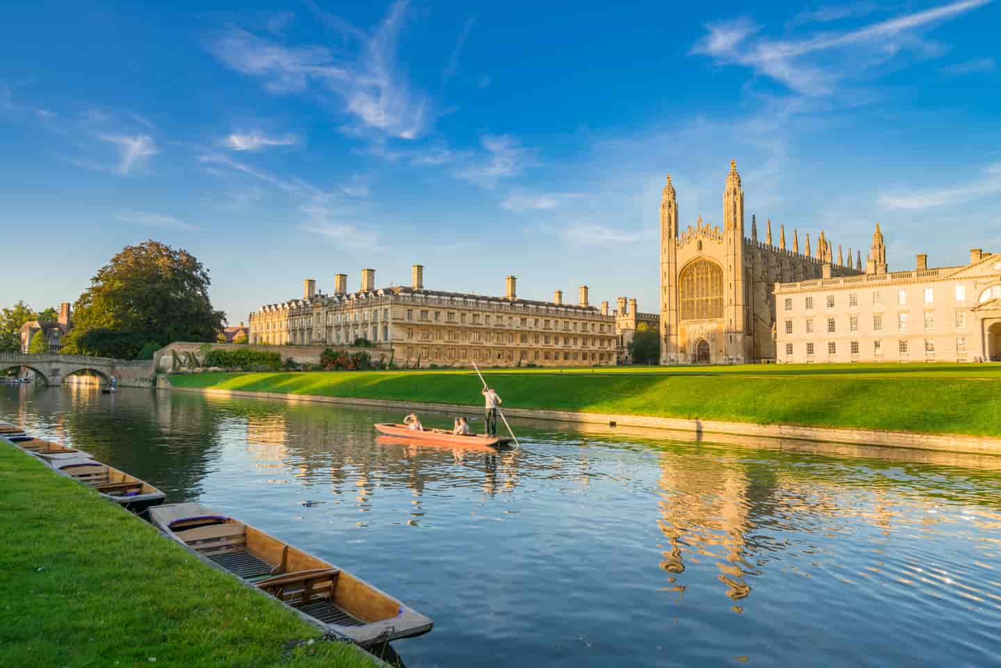 Student Accommodation in Cambridge - Clare College and King's College beyond the River Cam