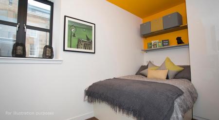 City Studio Student flat to rent on Clyde Street, Glasgow, G1