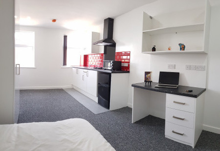 Castle House, Deluxe Studio Student flat to rent on London Road, Leicester, LE2