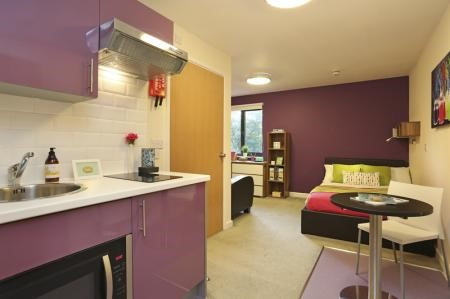 Wet Room Studio, Behn Hall Student flat to rent on Parham Road, Canterbury, CT1