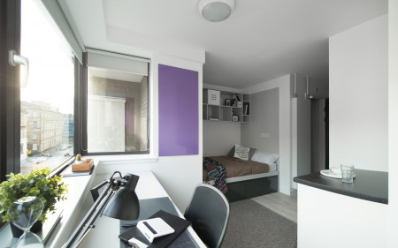 Premium Studio (Clifton House) Student flat to rent on Clifton Place, Glasgow, G3