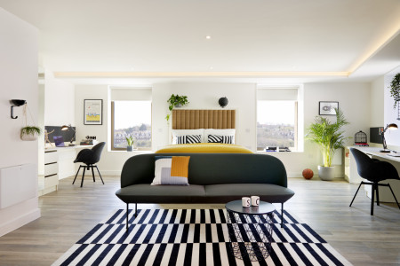 Mortimer Deluxe Studio Student flat to rent on Student Castle Brighton, 4 Pelham Ter, Brighton an, Brighton, BN2