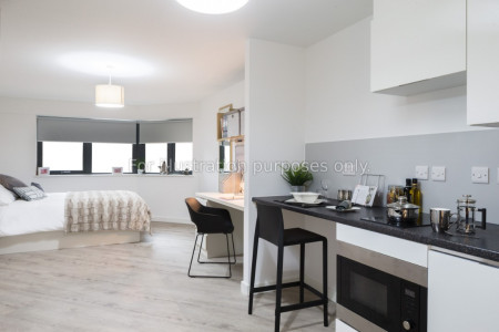 Deluxe Plus Studio Student flat to rent on Newport Road, Cardiff, CF24