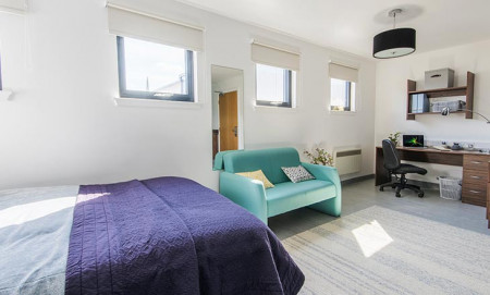 Premium Studio (Accessible) Student flat to rent on North Claremont Street, Glasgow, G3