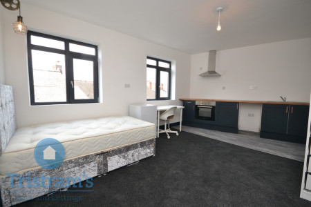 Student studio flat to rent on Peveril Street, Nottingham, NG7