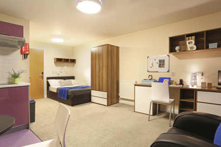 Premier Luxe Studio, Tallis Court Student flat to rent on Parham Road, Canterbury, CT1