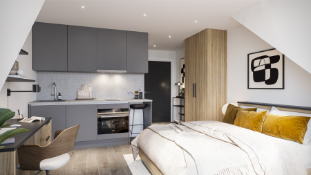 Extra Large Studio - Top Floor Student flat to rent on Marble Street, Leicester, LE1