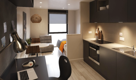Penthouse Deluxe Studio Student flat to rent on Coburg Street, Portsmouth, PO1