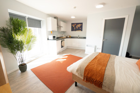 Gold Studio Student flat to rent on Derwent Way, Nottingham, NG7