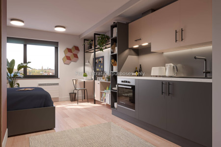 Premium Plus Studio Student flat to rent on Huntingdon Street, Nottingham, NG1