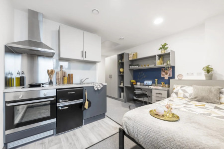 Bronze Studio - Low Floor Student flat to rent on Vauxhall Road, Birmingham, B7