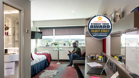 Diamond Studio Student flat to rent on Talbot Street, Nottingham, NG1