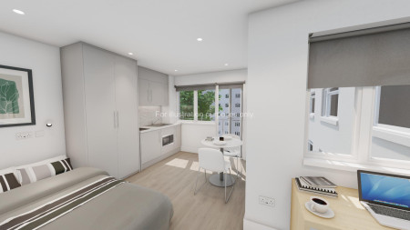 Silver Studio With Balcony Student flat to rent on 15 - 25 Talbot Square, London, W2
