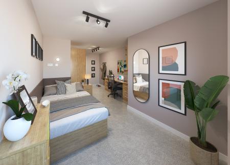 Gold En Suite 5 bed student flat to rent on Jennens Road, Birmingham, B5