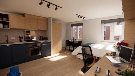 Platinum Studio Student flat to rent on New Road, Nottingham, NG7