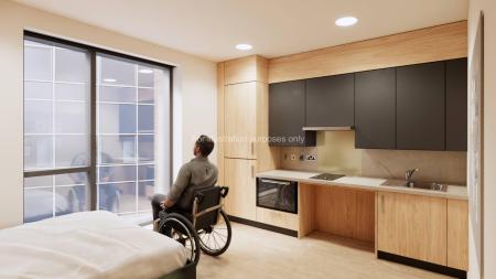 Accessible Studio Student flat to rent on Haymarket Yards, Edinburgh, EH12