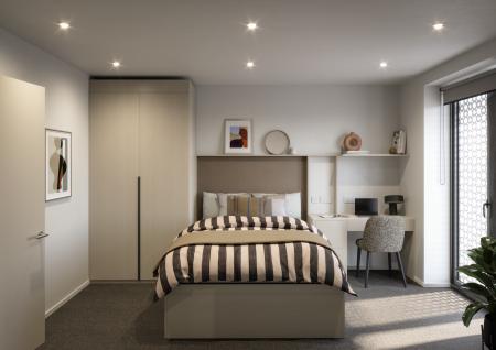 1 Bed Apartment (Floors 17-25) 1 bed student flat to rent on Botanic Avenue, Manchester, M15