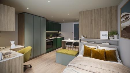 Large Studio (Top Floor) Student flat to rent on Front St, Durham, DH1