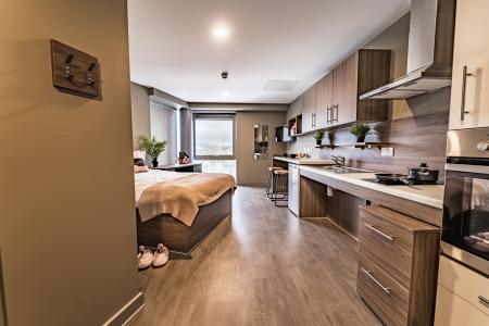 Premium Tower Studio Student flat to rent on Castlebank Street, Glasgow, G11