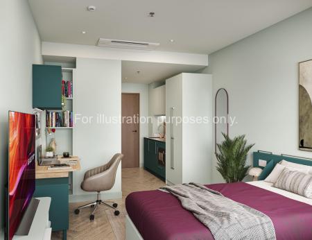 Gold Studio Student flat to rent on Bath Street, London, EC1V