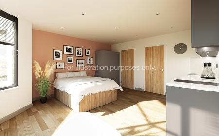 Superior Studio Student flat to rent on Park Cross Street, Leeds, LS1