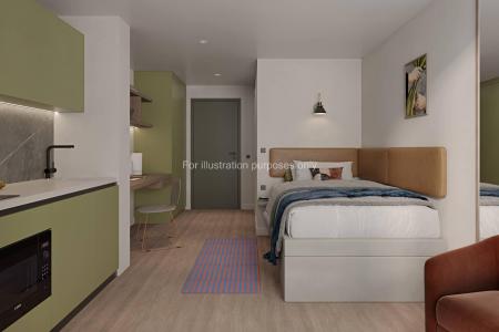 Deluxe Studio Wet Room Student flat to rent on Dunedin Street, Edinburgh, EH7