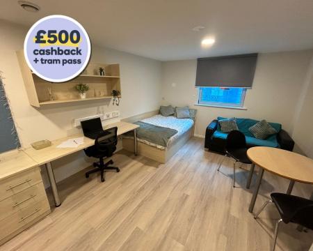 Studio Deluxe Student flat to rent on North Church Street, Nottingham, NG1