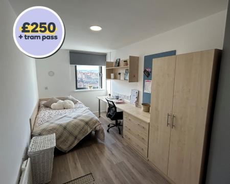 En-suite silver Student flat to rent on North Church Street, Nottingham, NG1
